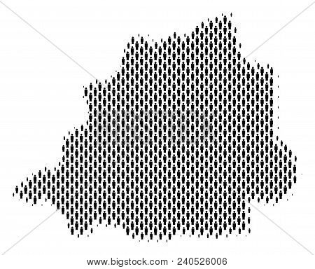 Demography Vatican Map People. Population Vector Cartography Composition Of Vatican Map Composed Of 