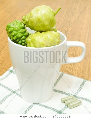 Vegetable And Herb, Noni, Morinda Citrifolia, Great Morinda, Indian Mulberry, Beach Mulberry Or Chee