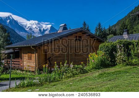 Landscape Of The French Alps In Chamonix
