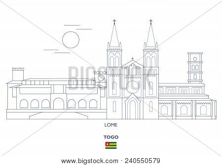 Lome Linear City Skyline, Togo. Famous Places