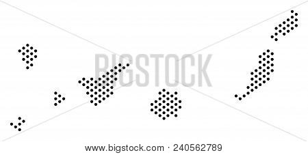 Pixel Canarian Spain Islands Map. Vector Territory Scheme. Cartographic Concept Of Canarian Spain Is
