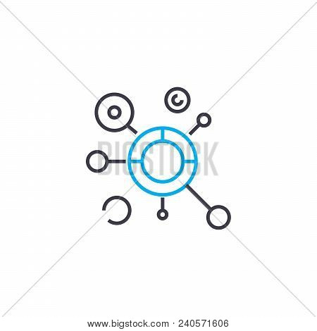 Complex Model Vector Thin Line Stroke Icon. Complex Model Outline Illustration, Linear Sign, Symbol 