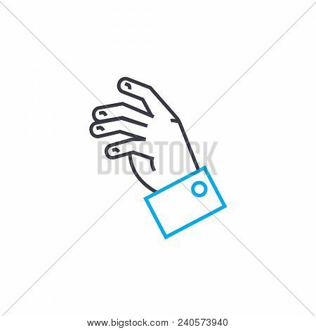 Desire To Speak Out Vector Thin Line Stroke Icon. Desire To Speak Out Outline Illustration, Linear S