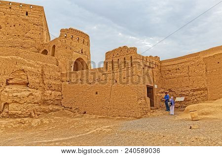 Meybod, Iran - May 6, 2015: Narin Castle Is A Mud-brick Fort And One Of The Most Important Relics Of