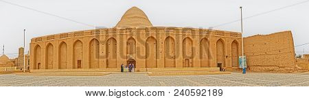 Meybod, Iran - May 6, 2015: Exterior Of The Ancient Yakhchal Ice House In Yazd Province.