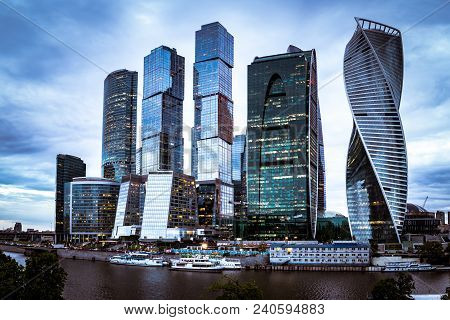 Moscow City Aerial Shooting Cityscapes Application Plan Shot With The Dji Inspire One