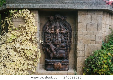 Ganesa Or Statue Of God Elephant In Hinduism. Statue Or Monument Or Ornament