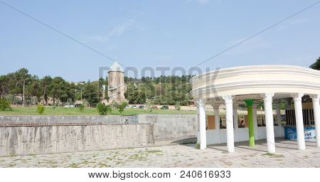 Mtskheta, Georgia- August 17, 2013: Samtavro Transfiguration Orthodox Church And Nunnery Of St. Nino