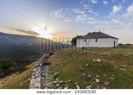Sunrise In Kastro Village, Thasoss Island, Greece
