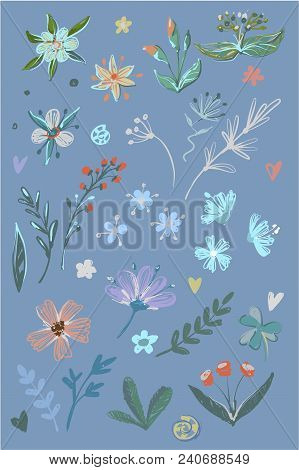 Wedding Clip Art Collection Of Vector Flowers Vector