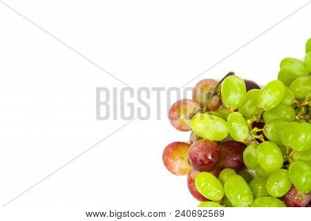 Photo Of Rippen Grape On White Background