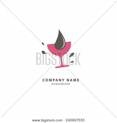 Illustration Design Of Elegant Logotype Party. Vector Icon For Alcohol Drinks.