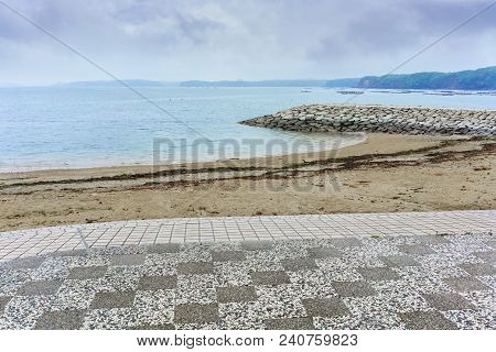 Beautiful Scenery Of Asarigahama Seaside Park , Mie , Japan