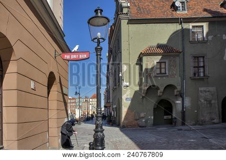 Poznan, Poland, April 30, 2018: Old Market Sqaure In Poznan. Poland