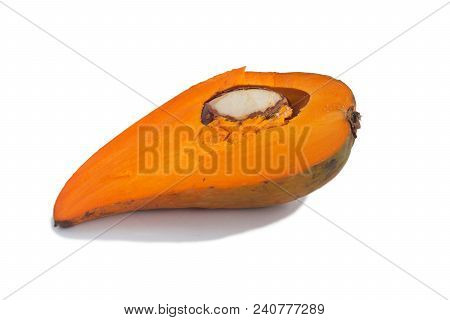Canistel, Or Egg Fruit Is The Common Name Of This Fruit Isolate On White
