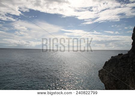 Ocean, Clouds And Sunshine Of Jamaica Sunset