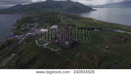 Armenia, Sevan Lake, Sevanavank Monastery
Flying Around Sevanavank Monastery (ix C Ad) At Sevan Lake