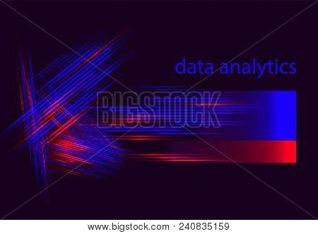 Big Data Vector Illustration. Machine Learning Algorithm For Information Filter And Anaytic
