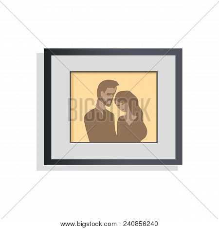 Interior Decor, Picture Of Embracing Couple, Photo With Frame And Colors, Happy Moments, Decoration 