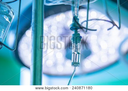 Drop Counter In Operation Room, Close Up