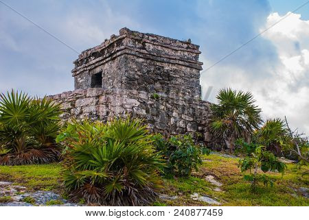Tulum, Riviera Maya, Yucatan, Mexico: Ruins Of The Destroyed Ancient Mayan City. Tulum Was One Of Th