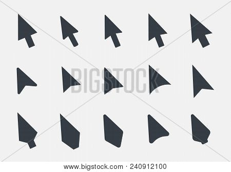 Mouse Cursor Icons Set, Arrow Poiner Sign