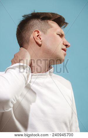 I Am Tired Of Everything. Sad Man. Boring, Dull, Tedious Concept. Young Emotional Man. Human Emotion