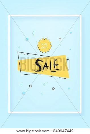 Sale Banner. Template For Graphic Design. Vector Illustration.