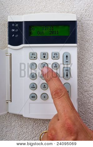 TouchPanel para ativar o alarme