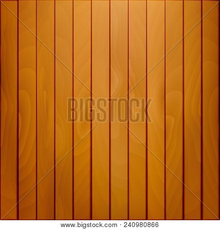 Background With Wood Texture. Natural Color Wood. Vector.
