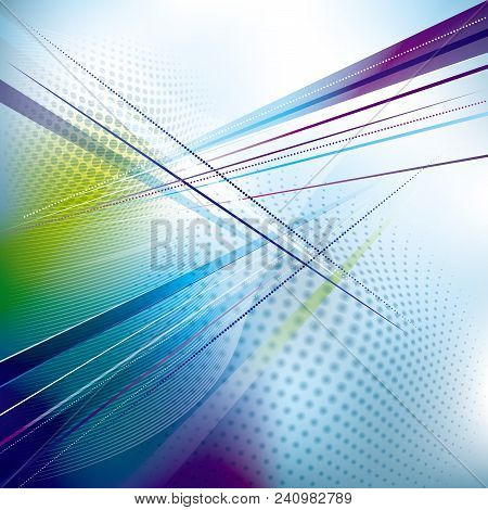 Vector Tech Background, Abstract Staggered Wallpaper, Use Layer Overlay Effect.