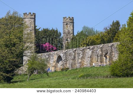 Battle, Uk - May 6th 2018: The Ruins Of The Historic Battle Abbey In The Town Of Battle In East Suss