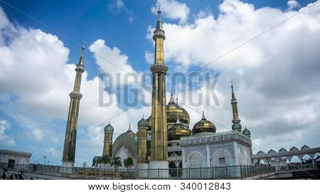 Crystal Mosque Or Masjid Kristal In Kuala Terengganu, Terengganu, Malaysia.