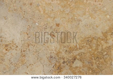 Blur Close-up Pattern Of Marble Is A Beautiful Background. Have Some Hole And Small Noise.