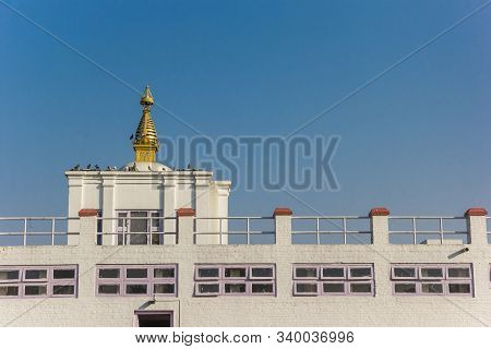 Roof Of The Mayadevi Temple In Lumbini, Nepal, Birthplace Of Buddha