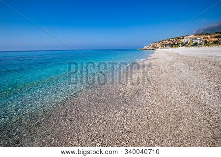 Empty Dhermi Beach - Dhermi, Himare, Albania