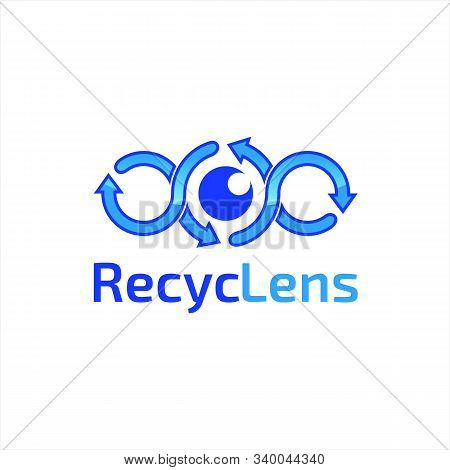 Recyclens Logo Design For Camera Unique Modern