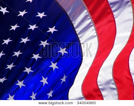 Amerikanske Flag bølge