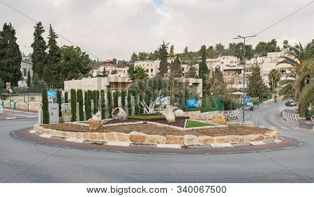 Jerusalem, Israel, December 07, 2019 : A Place Of Tolerance In The Chechen Village Abu Ghosh Near Je