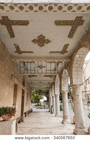 Jerusalem, Israel, December 07, 2019 : The Outer Passage Of The Our Lady Of The Ark Of The Covenant 