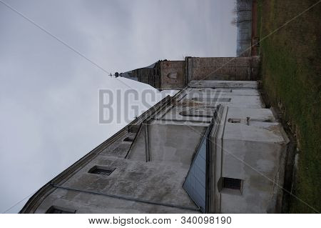 An Old Church Portal Decoration In Florence Italy