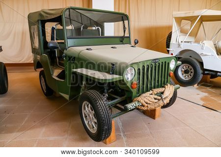 Merzouga, Morocco - September 25, 2019: French Electric Car Volteis X4 In The Morocco National 4x4 A