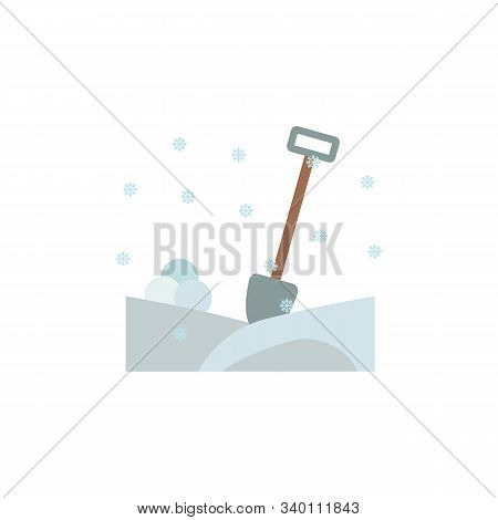 Shovel Winter Snow Color Icon. Elements Of Winter Wonderland Multi Colored Icons. Premium Quality Gr