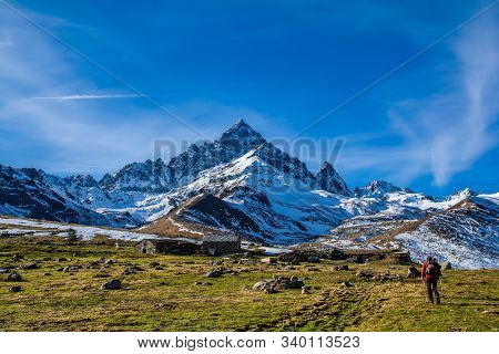 Il Monviso, A Mountain In The Cottian Alps That Has Become A Unesco Heritage Site