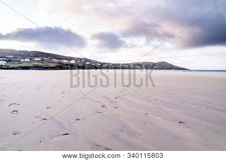 Narin Strand Is A Beautiful Large Blue Flag Beach In Portnoo, County Donegal In Ireland