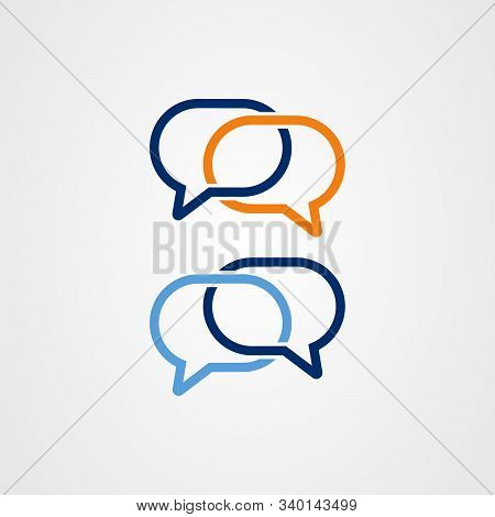 Speech Bubble Icon, Chat Symbol. Vector Illustration