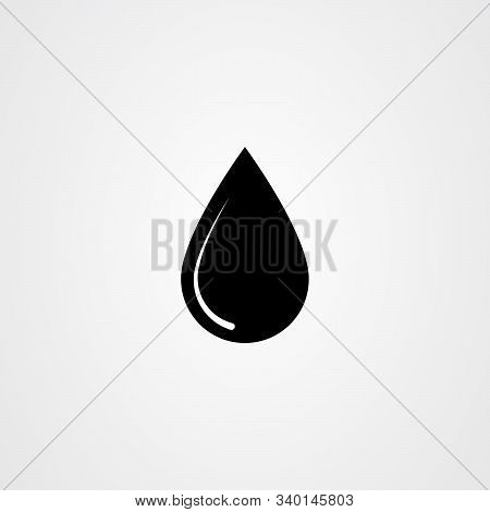 Drop Water Icon. Simple Flat Vector Illustration