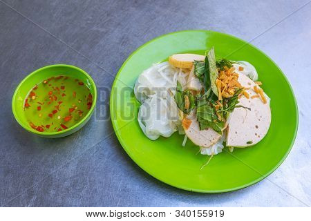 Vietnamese Styled Breakfast Meal- Steamed Rice Pancake, Banh Uot