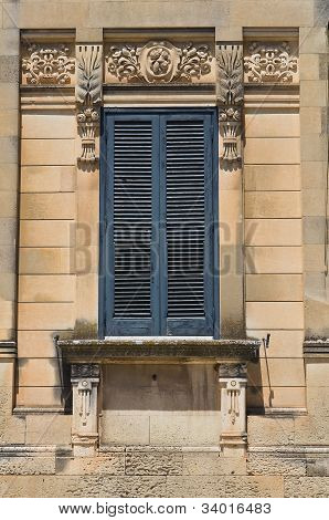 Historical palace. Martano. Puglia. Italy.