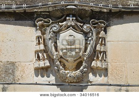 Coat of arms. Martano. Puglia. Italy.